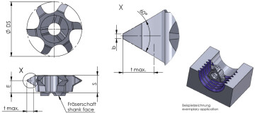 Z628 osaprofiili mittakuva