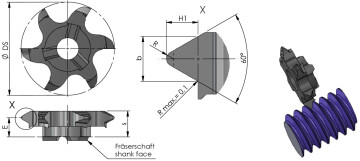 Z622 taysprofiili ulkokierre mittakuva